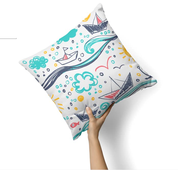 Velvet Molly Cushion Cover, a plush multicolor decorative pillow with a vibrant and joyful design, 40x40 cm, combines a luxurious feel with a playful pattern to enliven your home