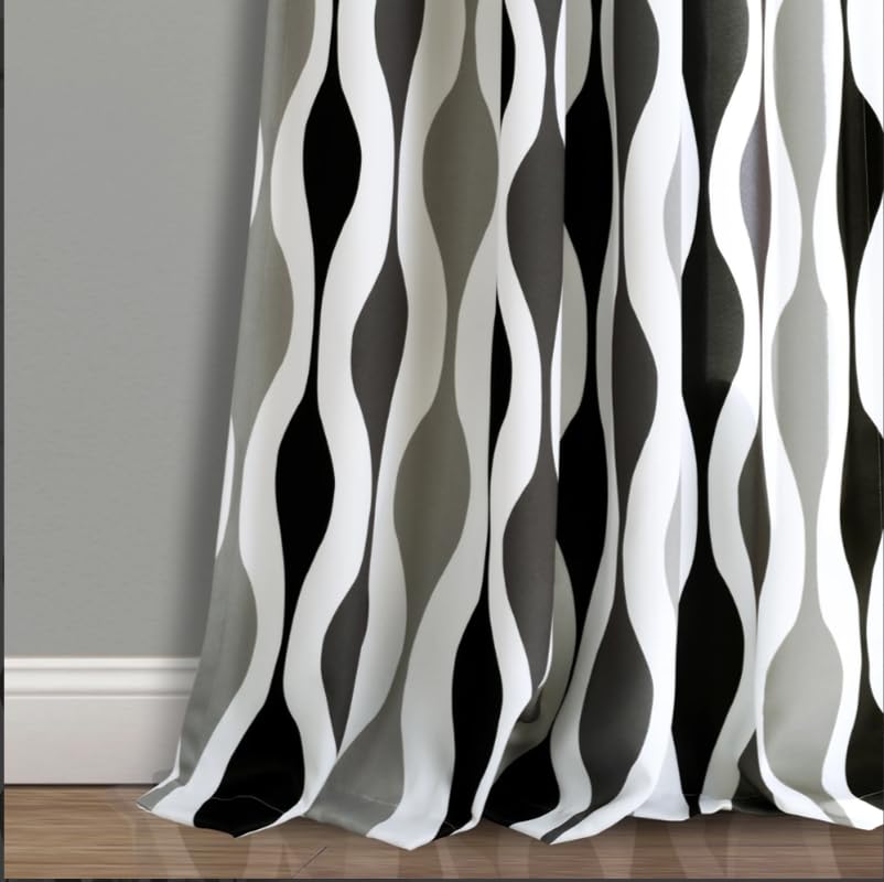 Light Filtering Window Curtain with Back Tab Design, Linen Velvet Fabric - 1 Piece