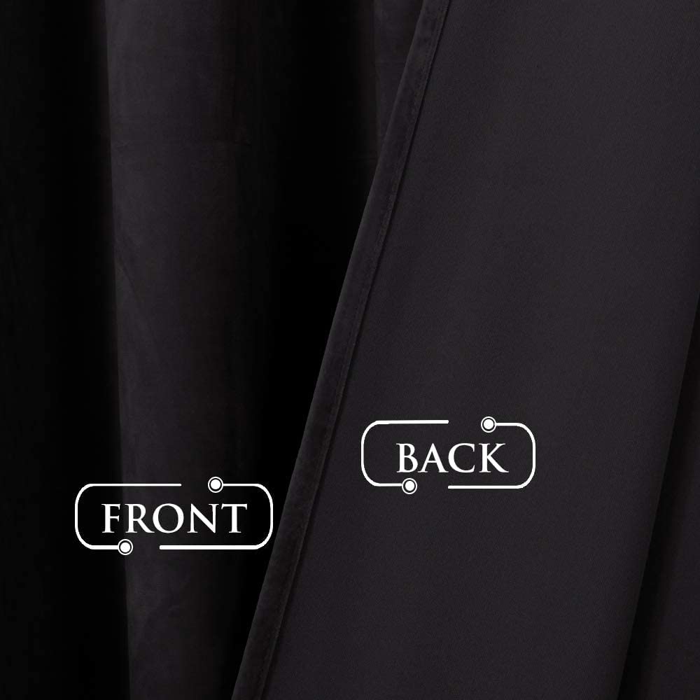 Elegant Velvet Curtains - Thermal Insulated Curtains for Living Room,steel Grommets - Light Blocking Shades - 2 panels