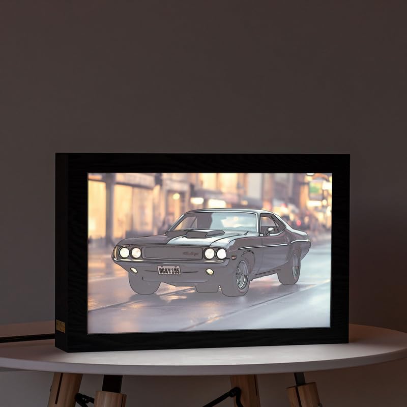 Natrual Wood 2 In 1 Photo Lighting Frame