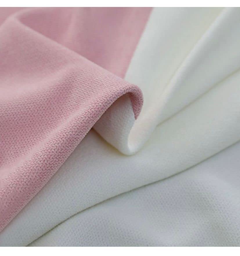 Linen Velvet Modern Design Curtain- Soft Fabric - three colors with Tie-backs - 2 Piece 4 meters width