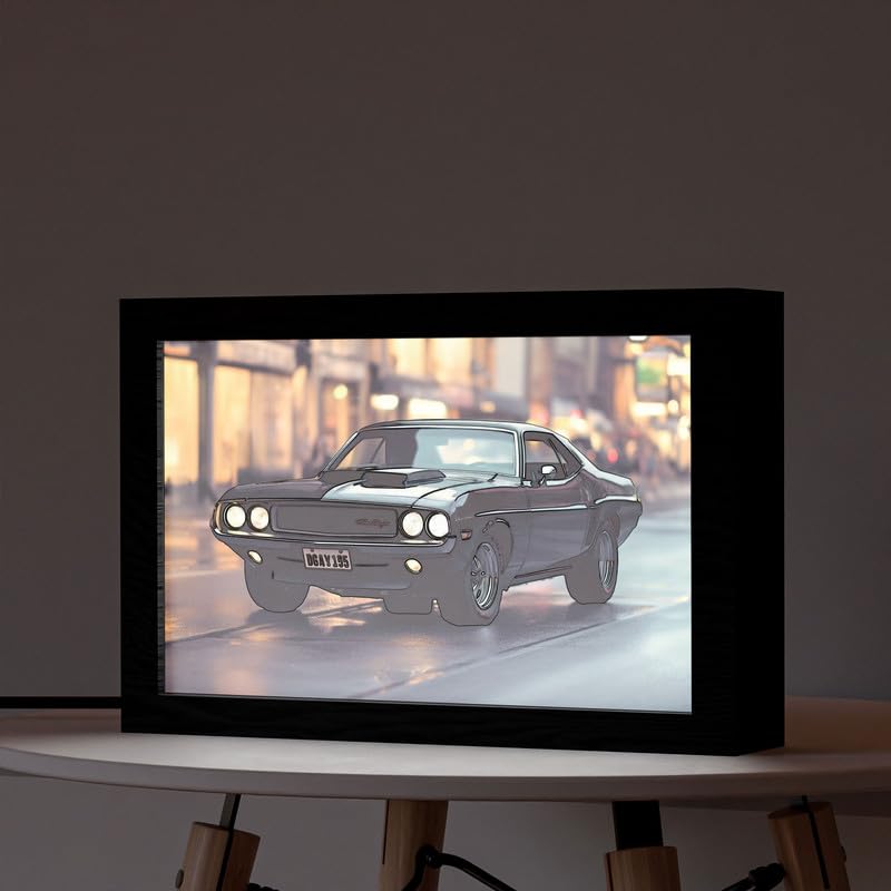 Natrual Wood 2 In 1 Photo Lighting Frame