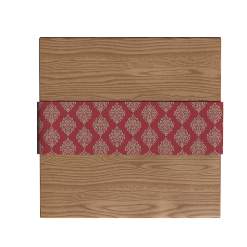 Velvet Red Damask Runner, a Luxurious Decorative Centerpiece with an Elegant Damask Pattern in a Rich Red, 35x140 cm, adds a Touch of Opulence and Dramatic Flair to your Decor