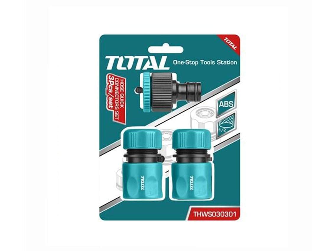 Total 3 PCS Hose Quick Connectors Set ABS Material THWS030301