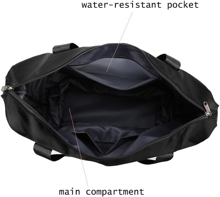 MirajX Travel Duffel Bag with Trolley 4 Wheels for Women | Foldable Extendable Moving Waterproof Sports Handbag | Travelling Organizer Bag (Black)