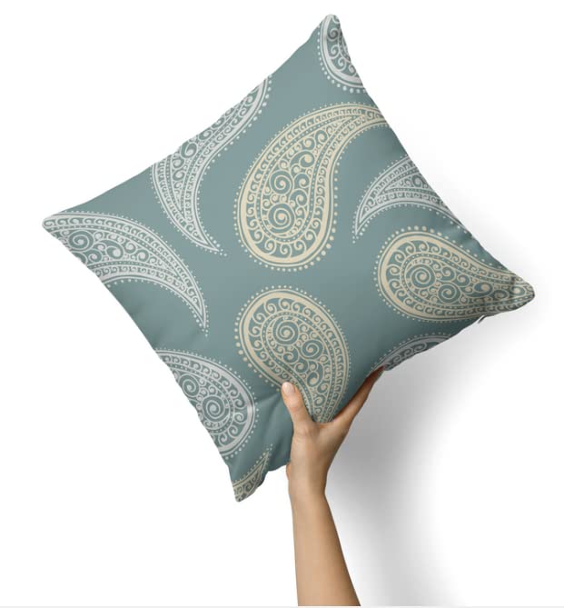 Canvas Verdant Cushion Cover, a refreshing multicolor decorative pillow with a lush, garden-inspired pattern, 40x40 cm, made from durable fabric to bring a natural, calming feel to any room