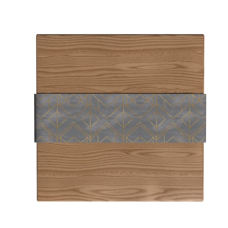 Velvet Golds Grey Runner, a Plush Decorative Centerpiece with a Sophisticated Metallic Accent, 35x140 cm, Grey & Gold, perfect for adding a Touch of Modern Glamour to your Dining Table