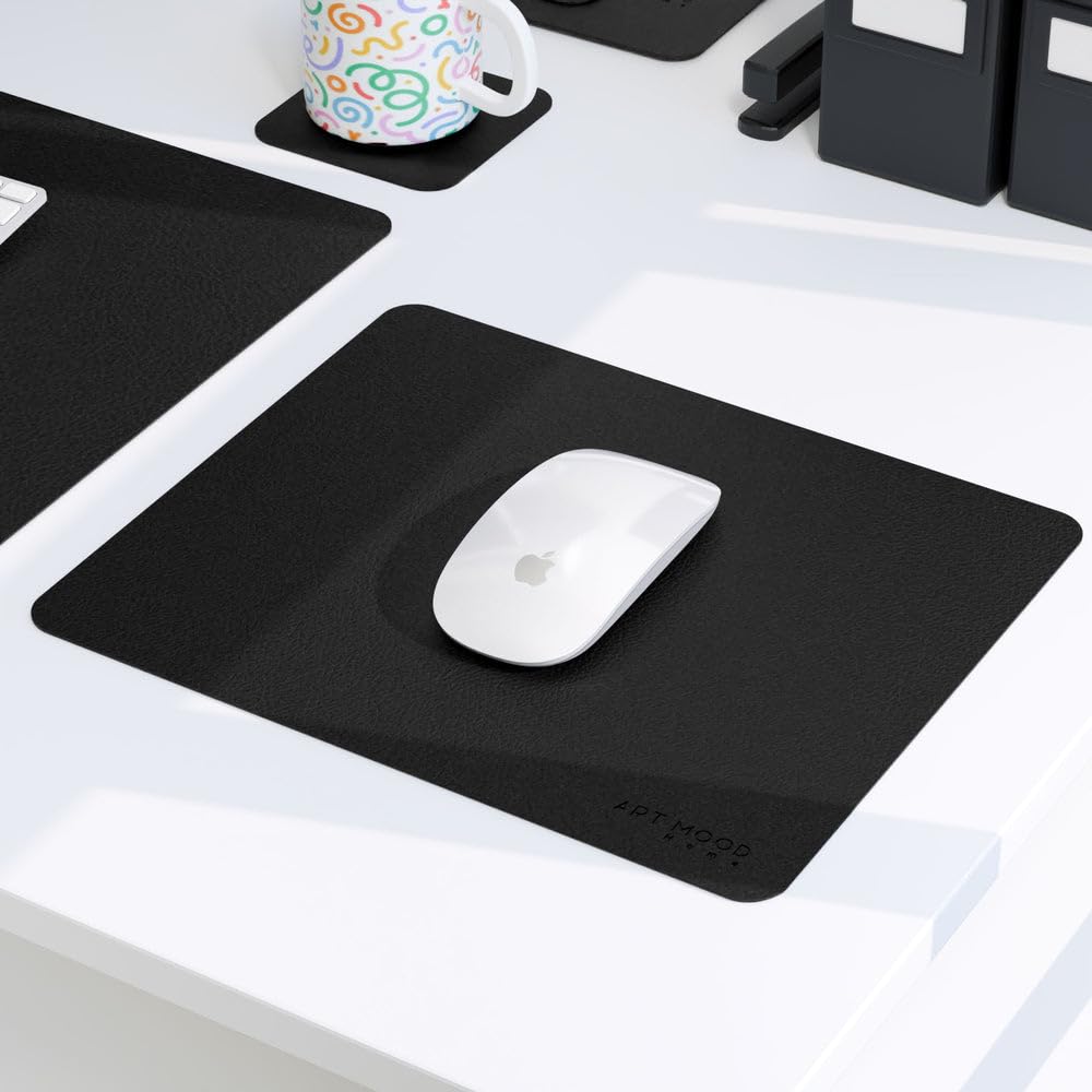 Leather Office Set - Premium Faux Leather Desk Accessories with Elegant Detailing, Perfect for Organizing Home Office or Professional Workspace
