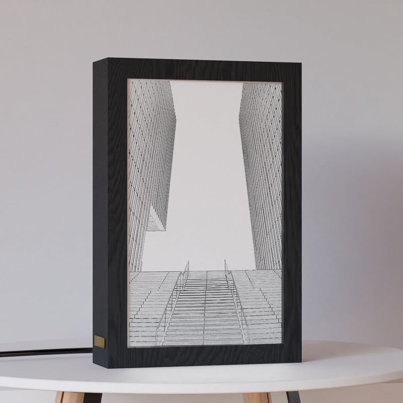 Natrual Wood 2 In 1 Photo Lighting Frame