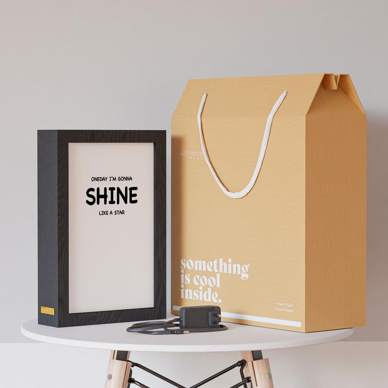 Natrual Wood 2 In 1 Photo Lighting Frame