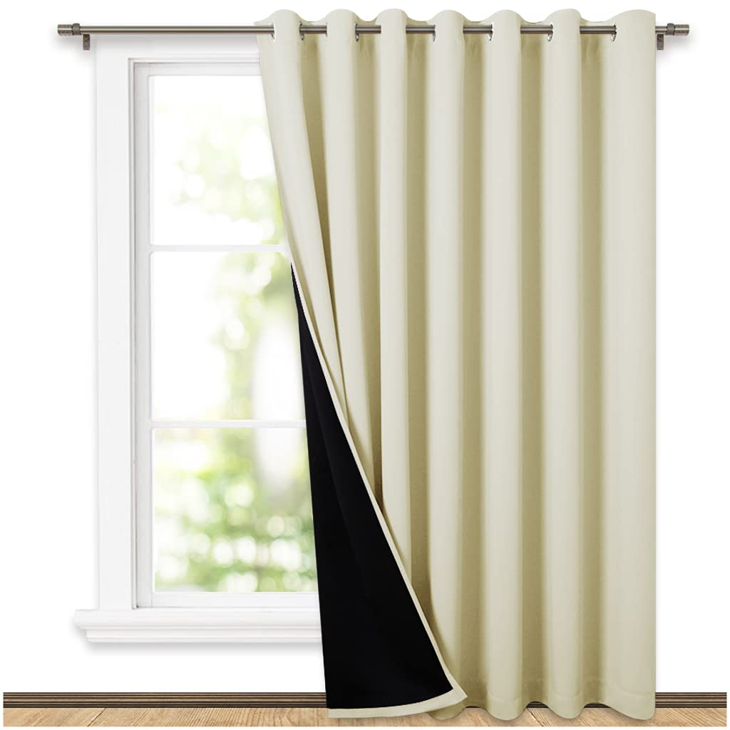 100% Blackout curtains - thermal insulated blackout fabric - two layers fully darkness curtain