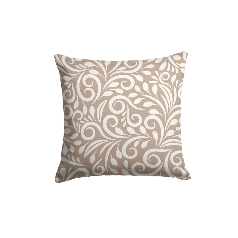 Canvas Cran Cushion Cover in Beige & White, a durable decorative pillow with a subtle and sophisticated pattern, 40x40 cm, perfect for a minimalist, modern, or neutral home decor theme