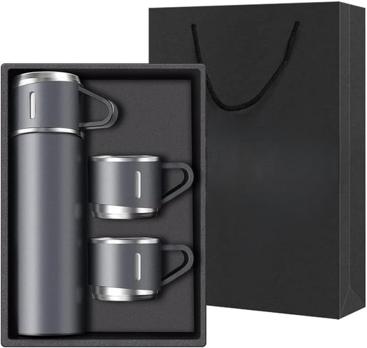 Coffee Thermos Stainless Steel Vacuum-Insulated Water Bottle, 500ml, Double-Wall Thermal Flask, Hot and Cold Beverage Container, Ideal for Travel and Office Use