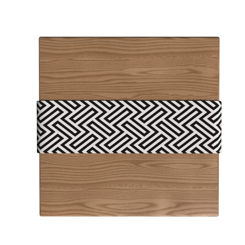 Velvet Black & White 5 Table Runner, a Plush Decorative Centerpiece with a Bold Monochromatic Design, 35x140 cm, a Modern and High-Contrast Accent Scarf for your Dining Table