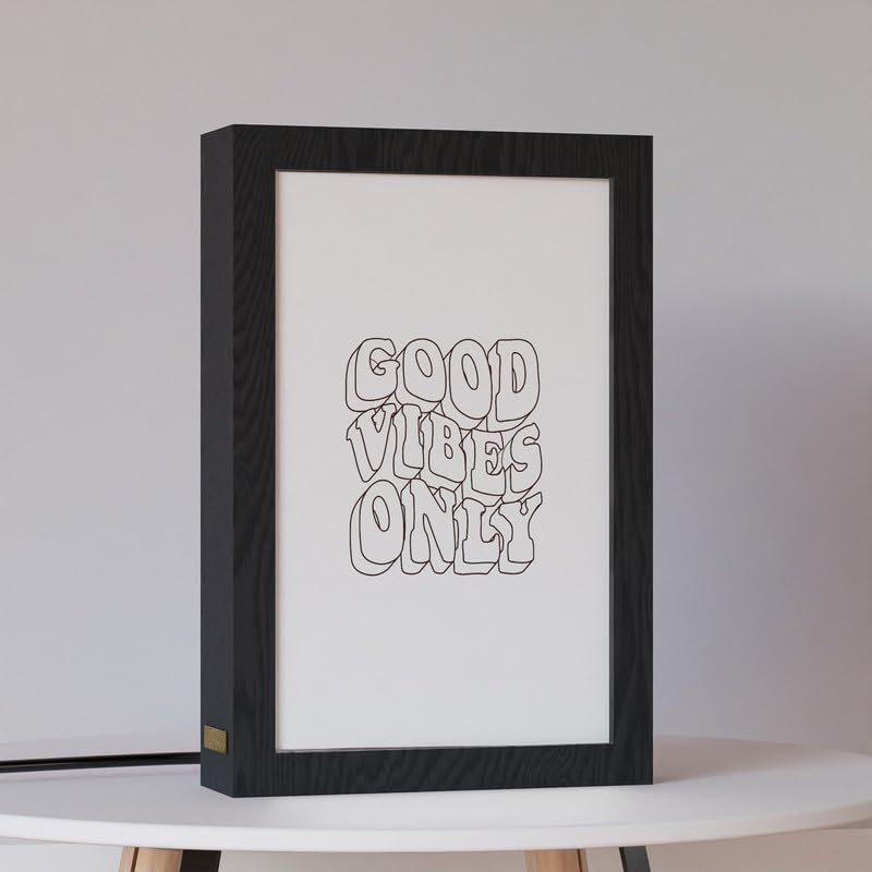 Natrual Wood 2 In 1 Photo Lighting Frame
