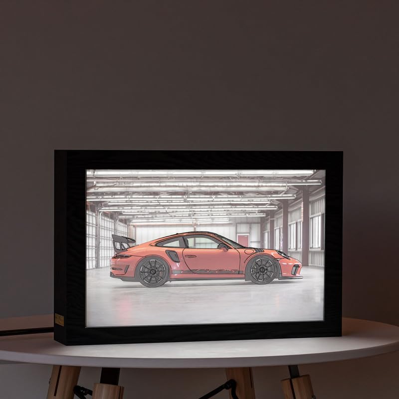 Natrual Wood 2 In 1 Photo Lighting Frame