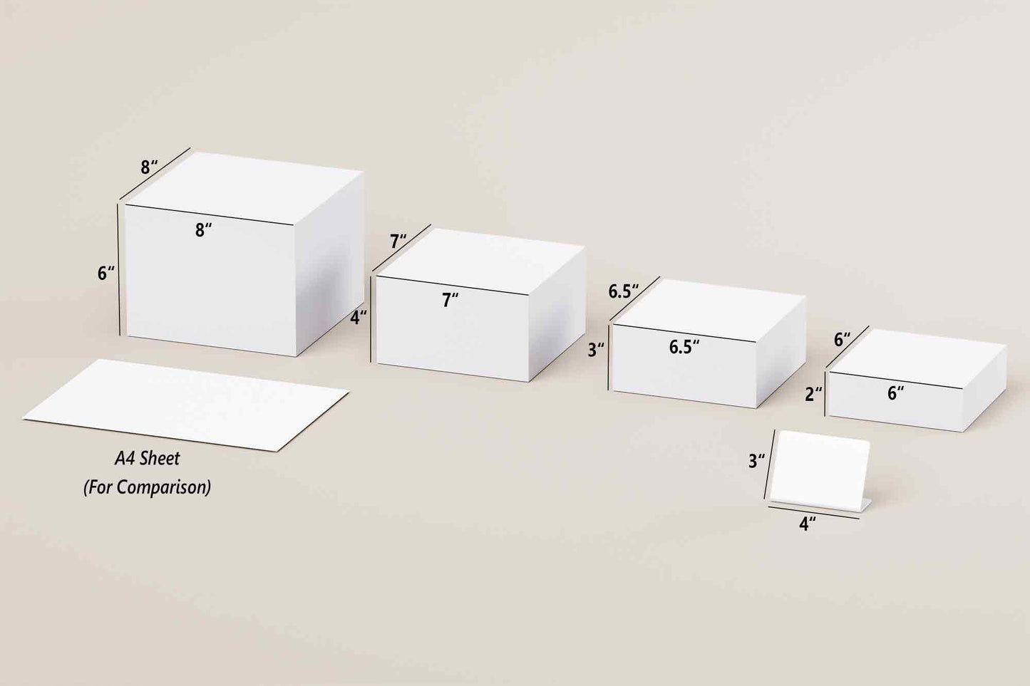 Buffet Risers Set, 2 Sets of Acrylic Cube Display Stands, Nesting Food and Dessert Risers for Buffet Table, Catering, Jewelry and Collectibles Display - White