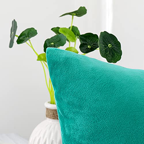 Soft Thick Velvet Throw Pillow Covers Decorative Square Cushion Cover For Couch Sofa Bedroom Living Room - set of 2 Pieces