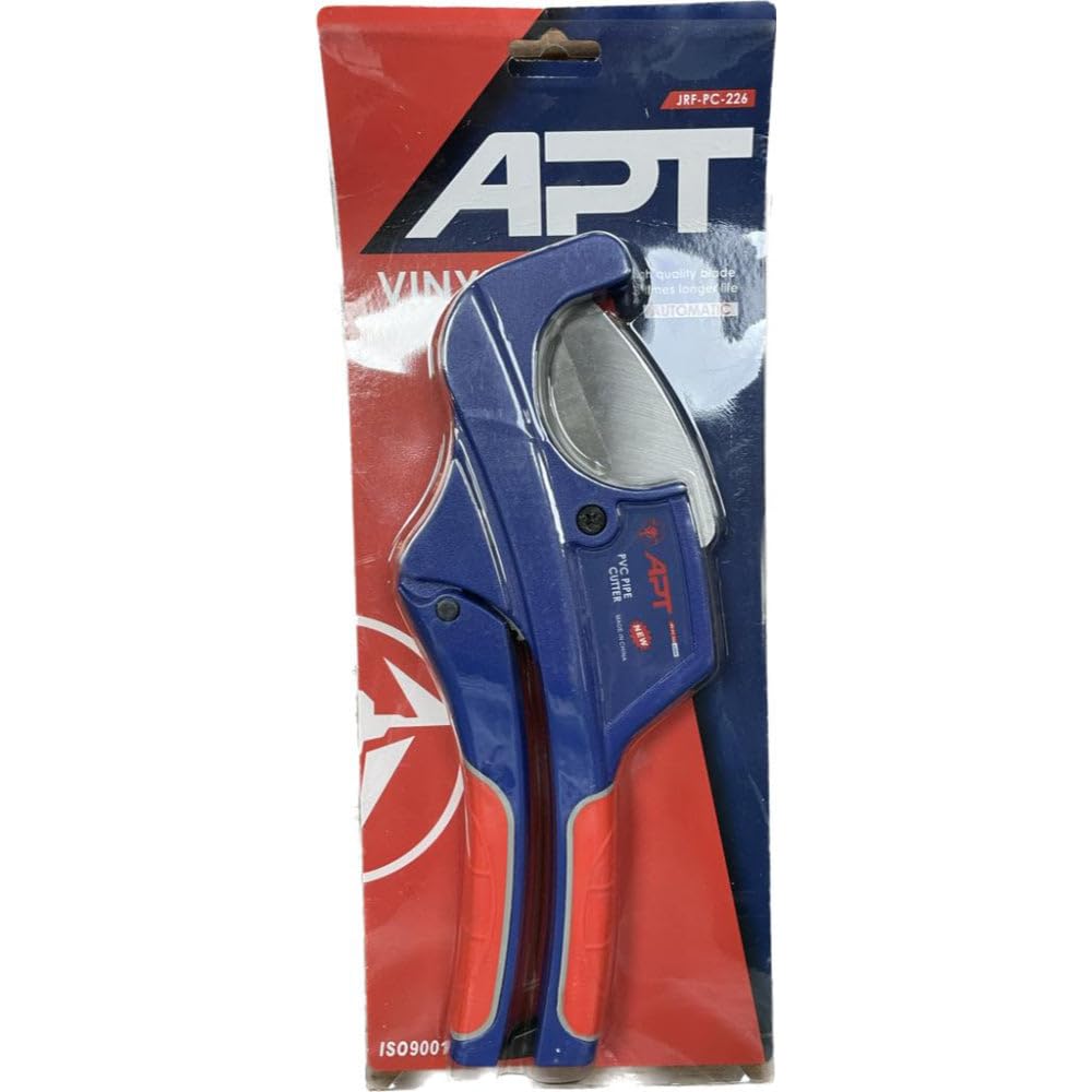 APT HT JRF-PC-226 Automatic Plastic Pipe Cutter with Ergo Handle, 63 mm Size, Blue