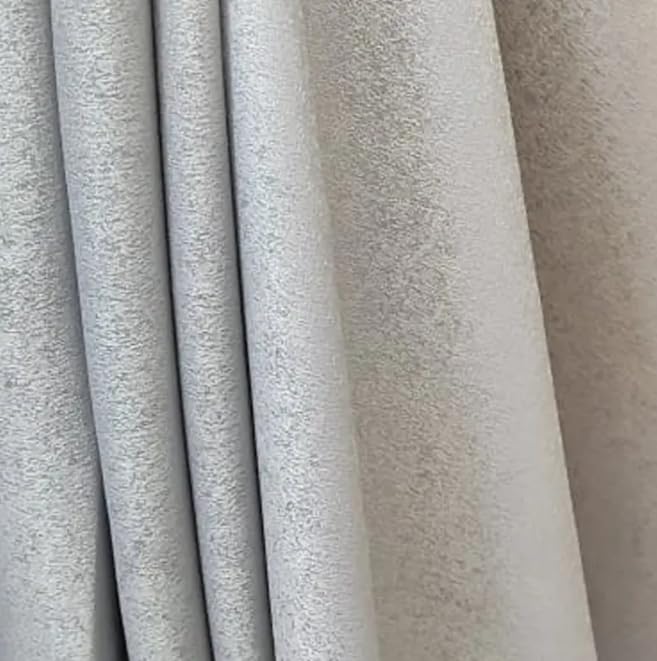 Faux Linen Textured Curtains Durable Fabric-Light Filtering Drapes forLiving Rooms Reception and Bedroom - Steel Grommets - Single Panel