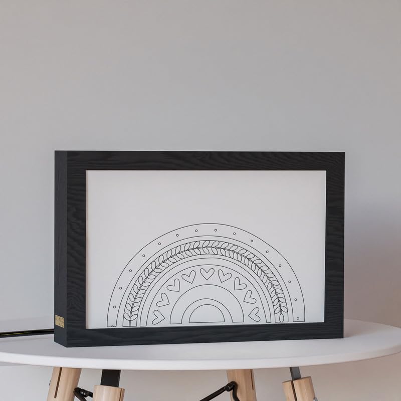 Natrual Wood 2 In 1 Photo Lighting Frame
