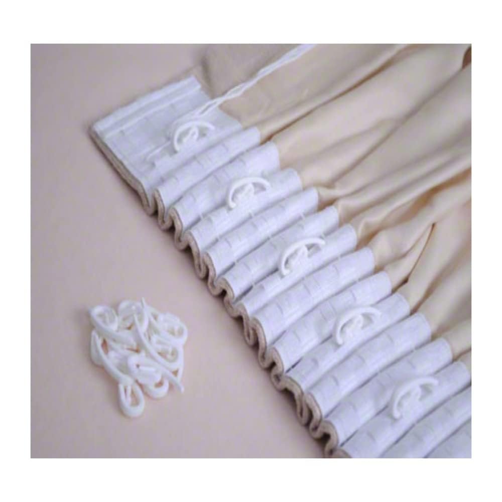 Linen Velvet Modern Design Curtain – Two colors With Tie-backs - 2 Piece - Basic Tape Design