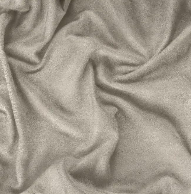 INtex CURTAINS HOUSE Faux Linen Textured Curtains Durable Fabric-Light Filtering Drapes for Living Rooms Reception and Bedroom - Steel Grommets - 2 Pieces Grey 140W x 230L CM