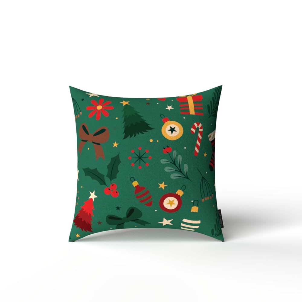 Christmas Cushion 40x40 CM, Washable Soft Holiday Pillow for Sofa, Bedroom, Living Room, or Office, Festive Decorative Accent