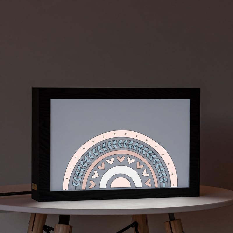 Natrual Wood 2 In 1 Photo Lighting Frame