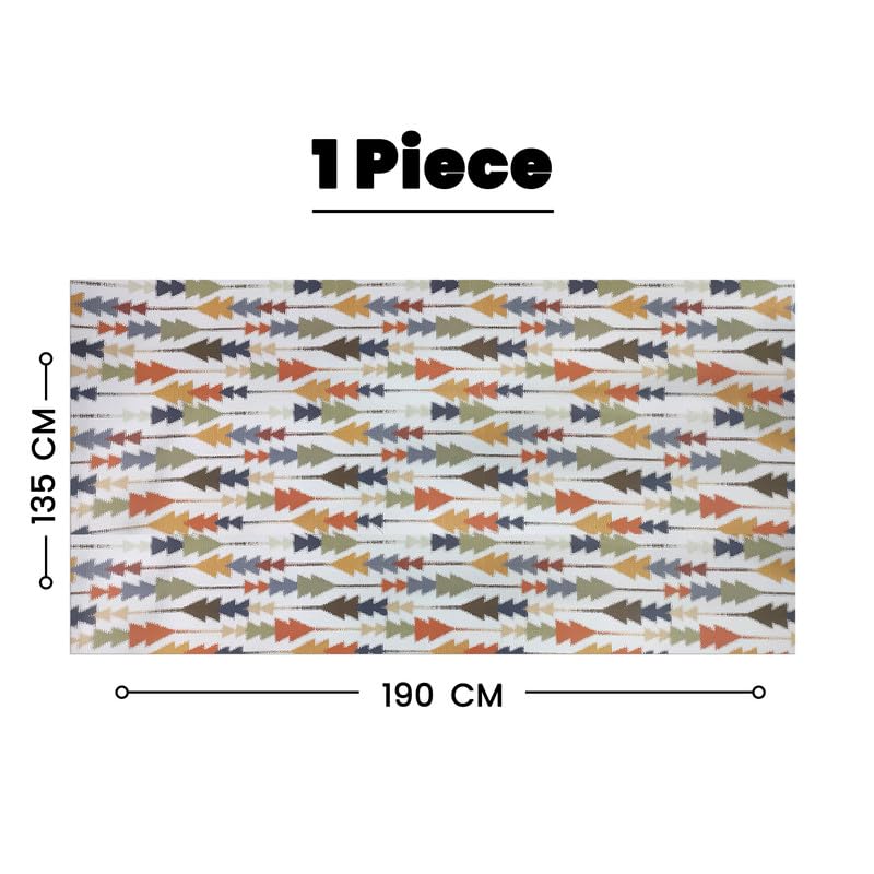 INTEX HOME Sofia Elegance Rectangular Tablecloth, Luxurious Linen Velvet, for Kitchen and Living Room Tables, Ideal for Ramadan and Events, 1 Pc, 130x90 cm, Easy-Care Fabric, Multicolour