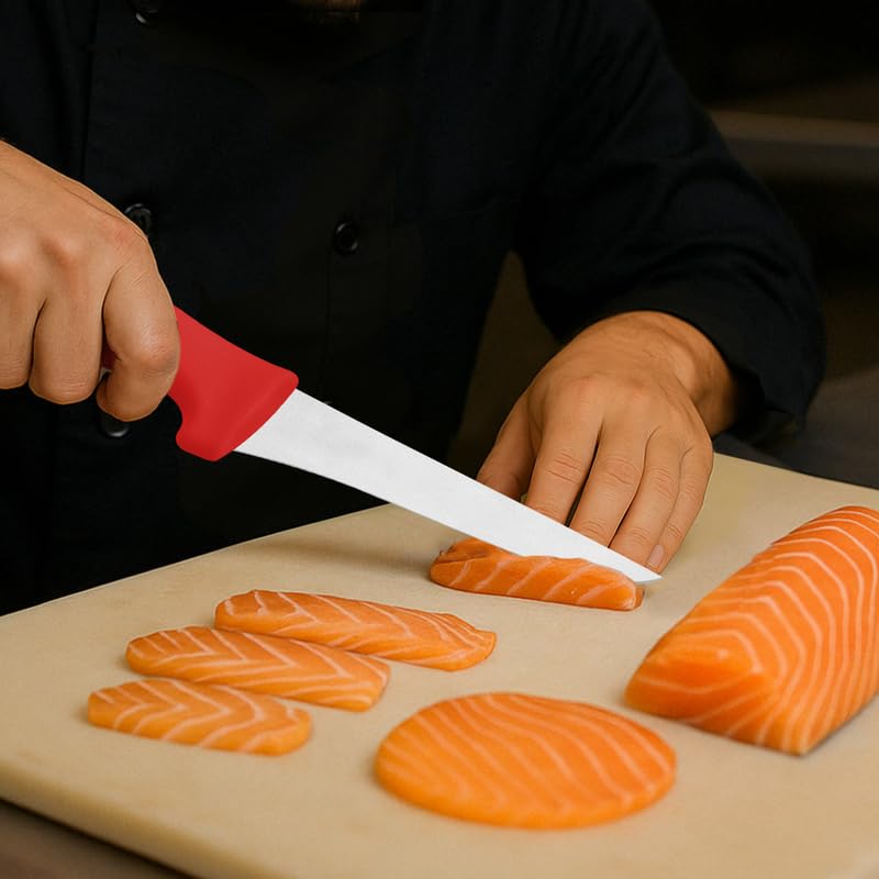 Professional Boning Knife, 5-inch Blade Size, Red