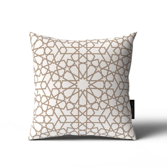 Islamic Unique Nova Cushion Cover, a multi-color decorative pillow with a celestial-inspired geometric pattern, 40x40 cm, ideal for adding a unique and spiritual touch to your decor