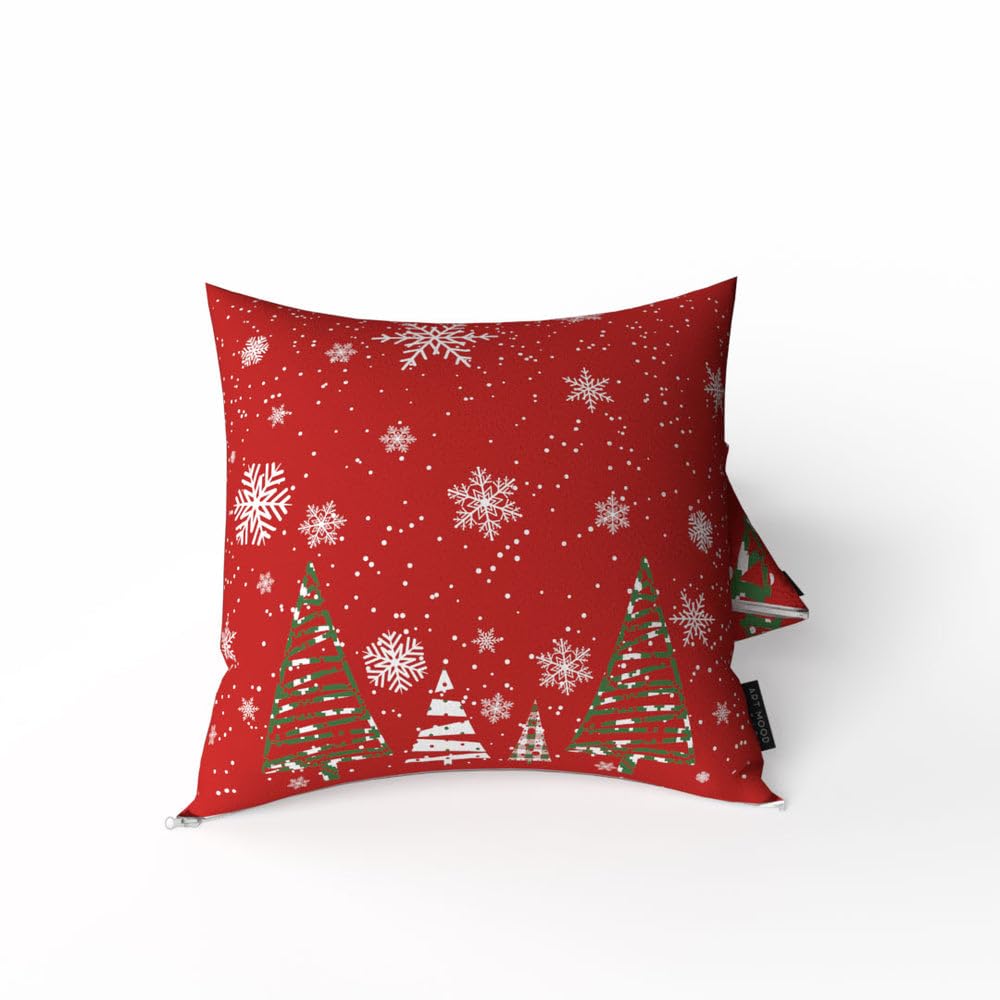 Christmas Cushion 40x40 CM, Washable Soft Holiday Pillow for Sofa, Bedroom, Living Room, or Office, Festive Decorative Accent