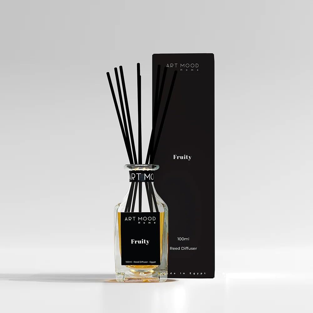 Reed Diffuser Gift Set, 100ML Oil Refill with Concrete Holder, 7 Fiber Sticks and Fragrance Samples, Long-Lasting Home Scent for Modern Interiors