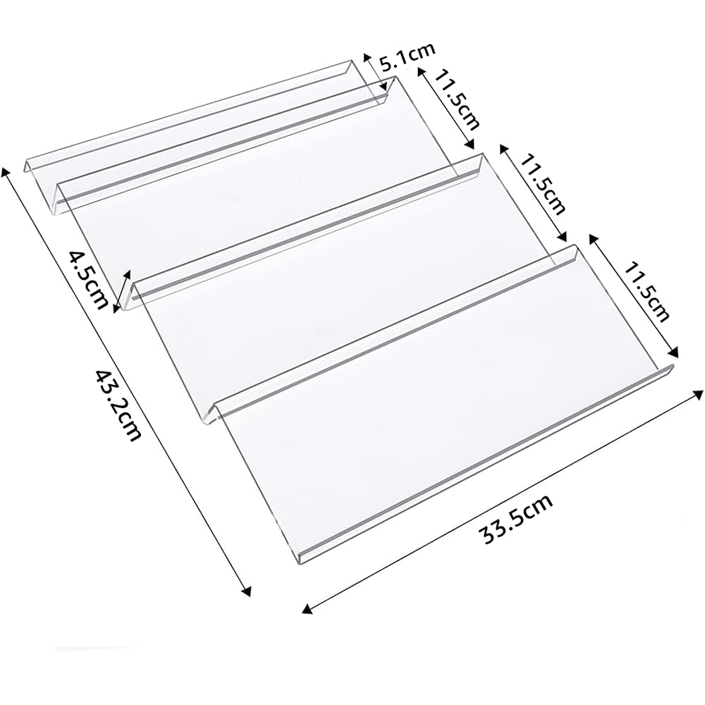 Acrylic Spice Drawer Organizer, 4-Tier Rack With Adjustable Design, Clear Spice Organizer, 1 Pack, Ideal for Kitchen Organization, Drawer or Countertop Storage, Durable & Stylish