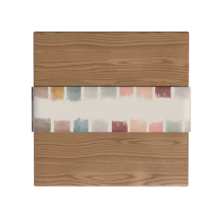 Canvas Palette Runner, a Durable Decorative Centerpiece with an Abstract, Artistic Paint-like Design, 35x140 cm, Multicolor, perfect for adding a Creative Splash to a Modern Table