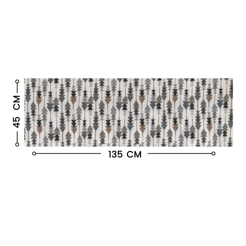 INTEX HOME Sofia Elegance Table Runner – Luxurious Linen Velvet – Design for Dining Room, Coffee Table & Decor – Ideal for Events & Ramadan – 45 x 135 cm – 1 Pc - Multicolour