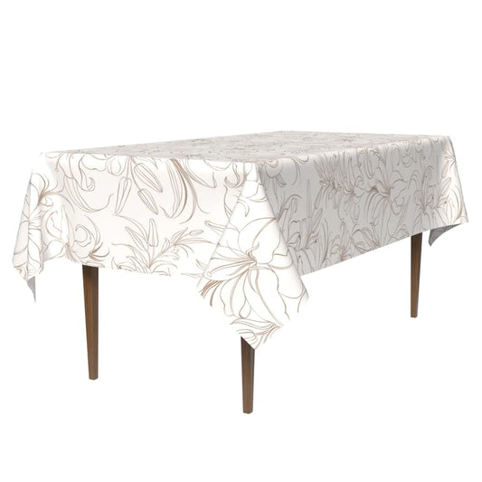 Jia Waterproof Tablecloth, a Spillproof Rectangular Table Cover made from Durable Polyester Fabric, 140x300 cm, a Stain-Resistant Protector for Kitchen, Dining, or Outdoor Party Use