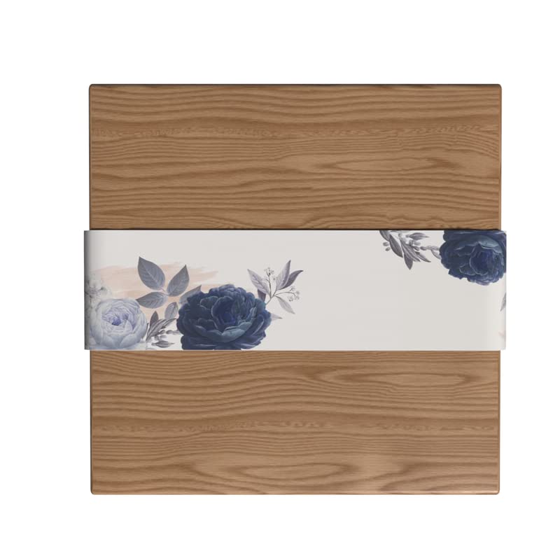 Canvas Bloom Runner in Blue & White, a Durable Decorative Centerpiece with a Fresh Floral Design, 35x140 cm, perfect for adding a Touch of Elegance and Serenity to your Dining Table