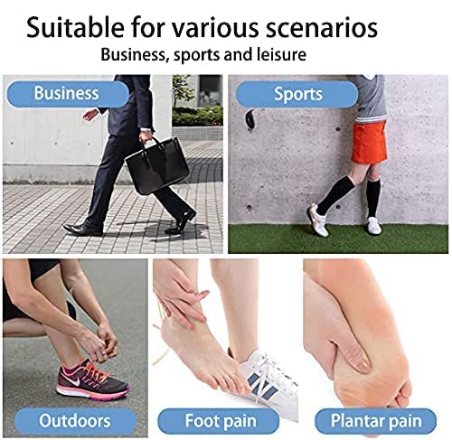 yuangao Soft Silicone Increase Heel height Protection with All-Day Shock Absorption to Relieve and Prevent Heel Pain, Support Pad Cup Gel Shock Cushion Orthotic Insole (L (length:11cm*width:5.5cm))