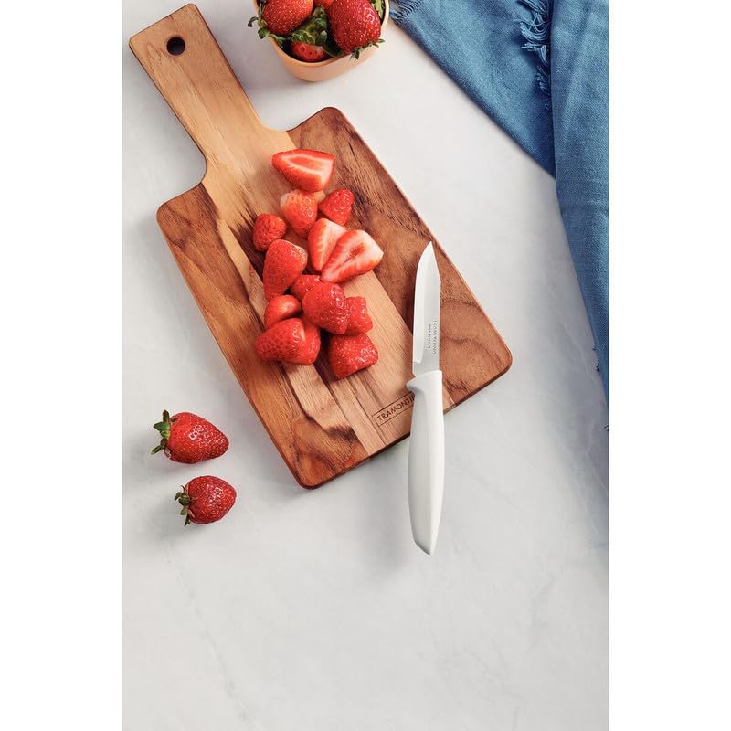 Plenus Vegetable and Fruit Knife – 3 Inch Stainless Steel Blade, Polypropylene Handle, Multi-Purpose Paring Knife for Precise Cutting in Kitchen and Outdoors - Pack of 12