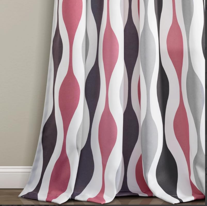 Light Filtering Window Curtain with Back Tab Design, Linen Velvet Fabric - 1 Piece