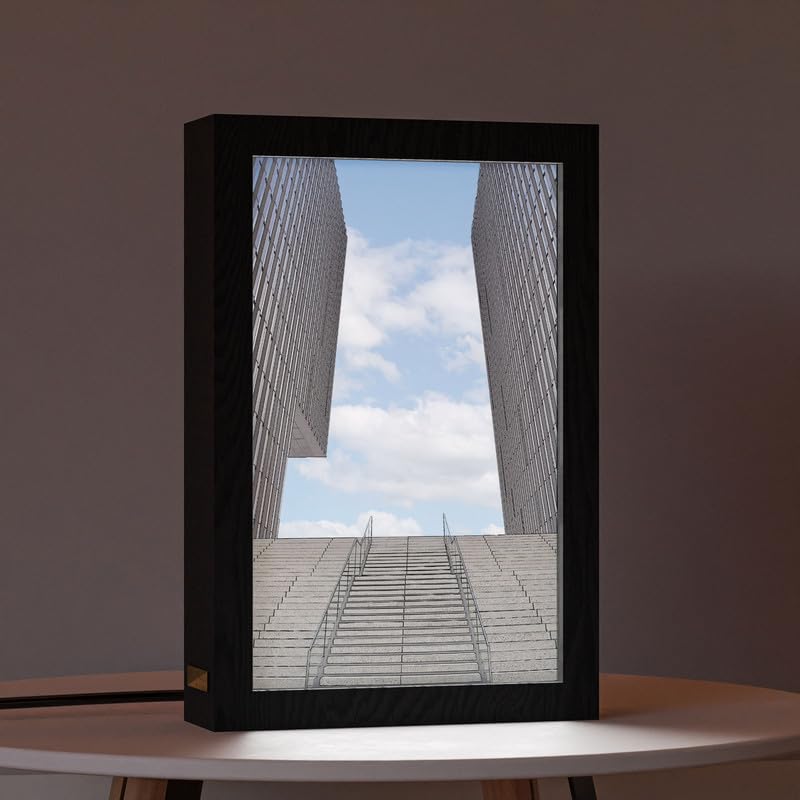 Natrual Wood 2 In 1 Photo Lighting Frame