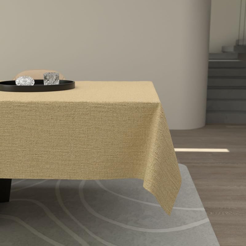 Premium Linen Tablecloth - Elegant and Durable Table Cover for Dining Room, Kitchen, and Events - Dust-Proof, Machine Washable