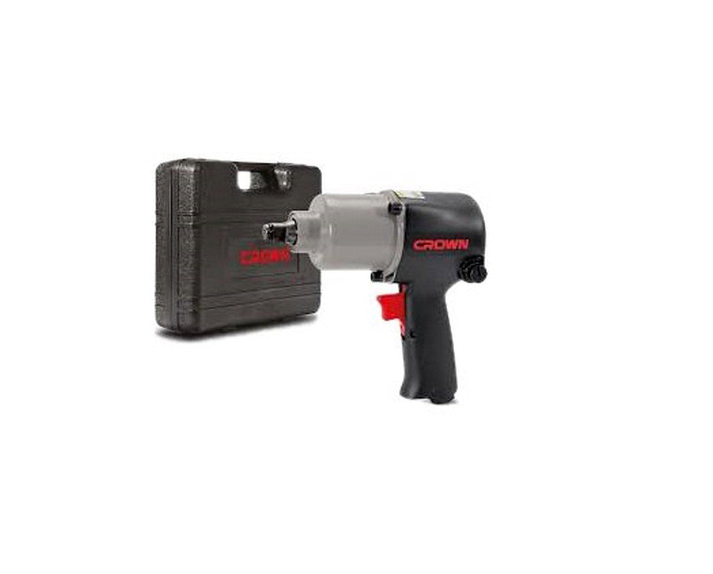 Crown CT38113 Pneumatic Impact Wrench, 660 Nm, 12.7 mm - Grey and Black