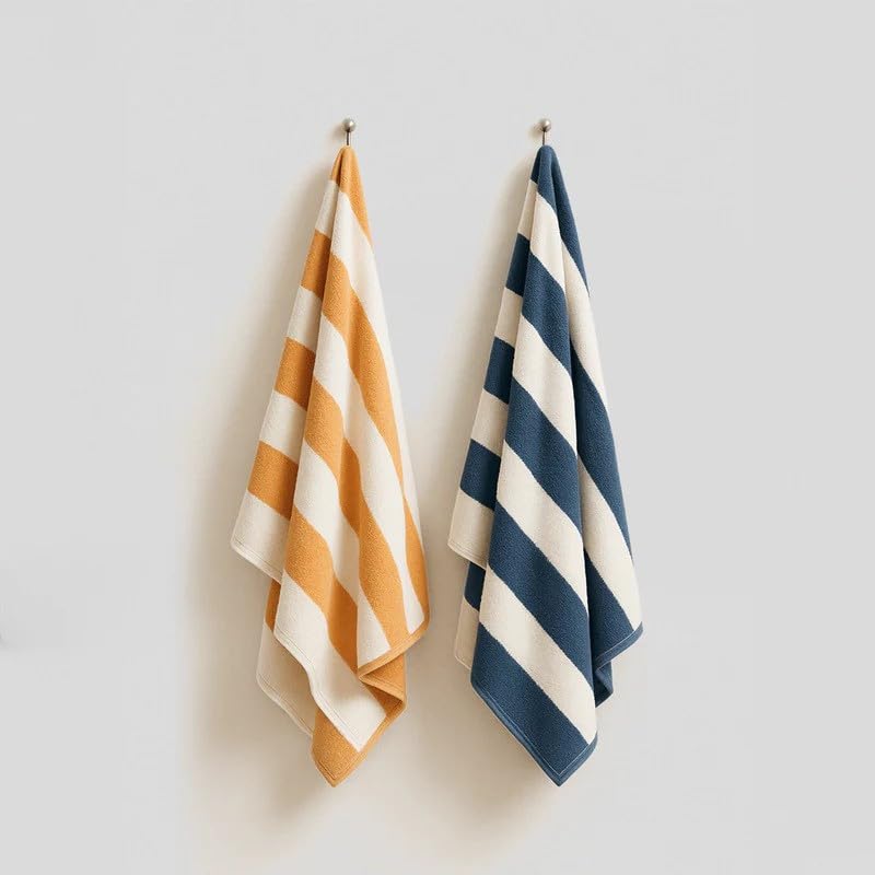 OverSized Beach Towel, 100×200cm Cotton, Ultra Absorbent Soft White Towel for Pool Beach Spa and Travel, Cotton Towel for Lounging and Drying