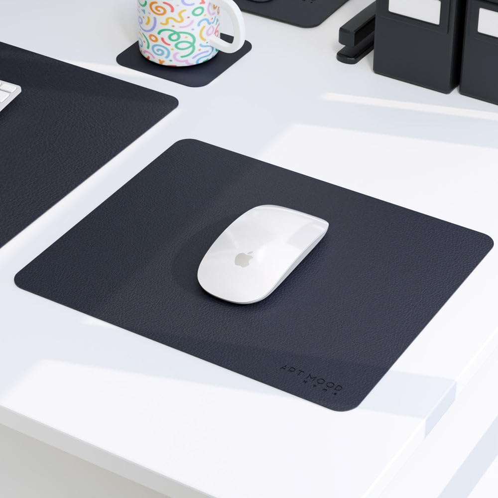 Leather Office Set - Premium Faux Leather Desk Accessories with Elegant Detailing, Perfect for Organizing Home Office or Professional Workspace