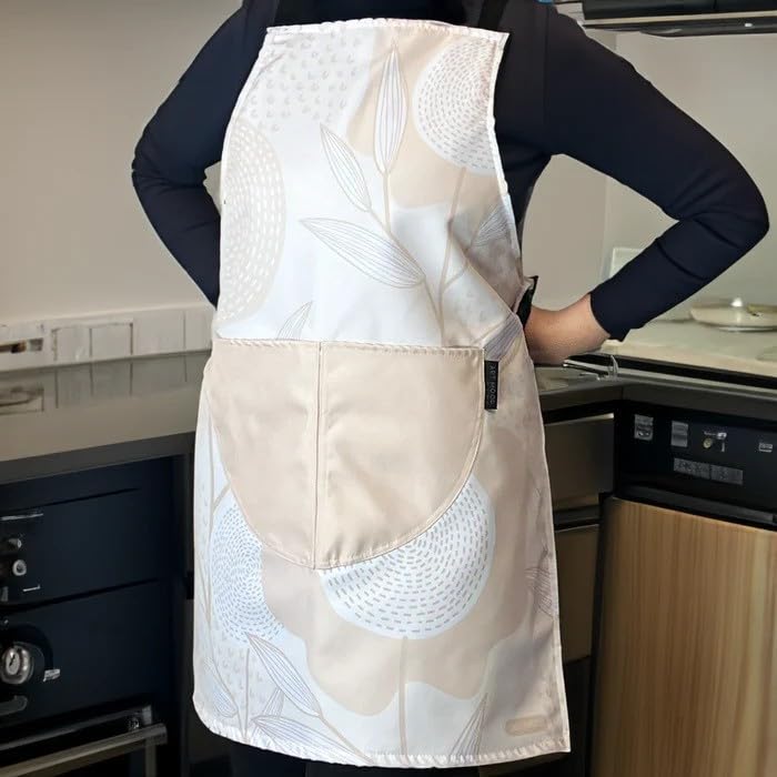 Apron, Cross-Back Design, Soft Cotton-Like Fabric, One Size, Lightweight Breathable Unisex with Front Pocket, for Cooking, and Daily Use