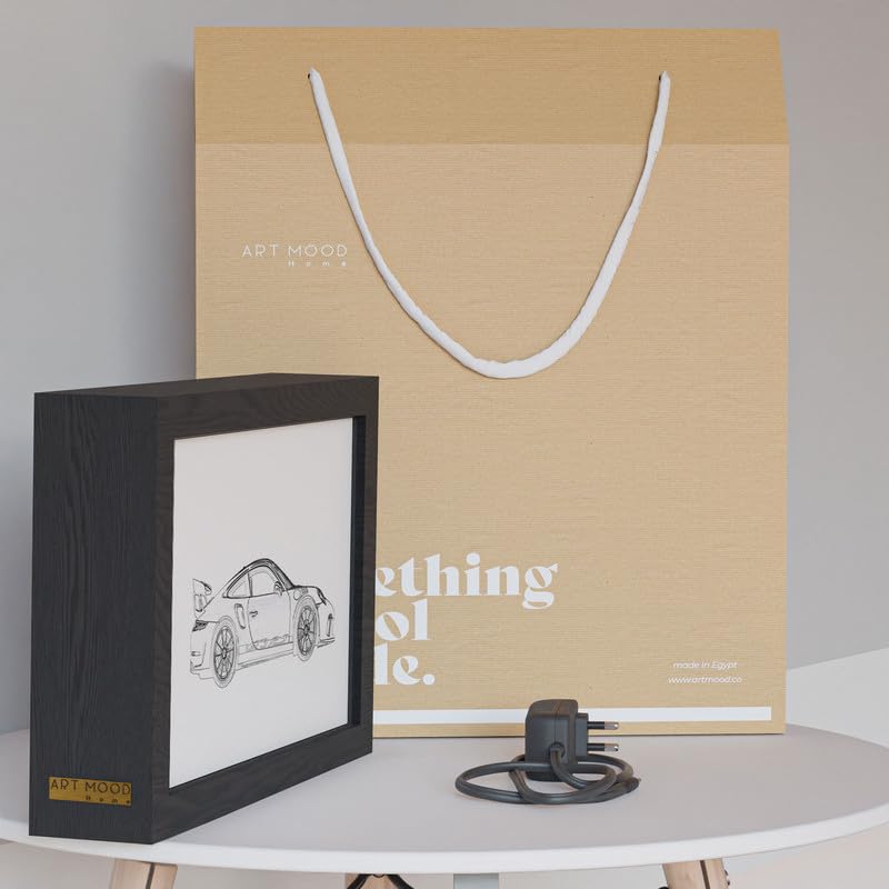 Natrual Wood 2 In 1 Photo Lighting Frame