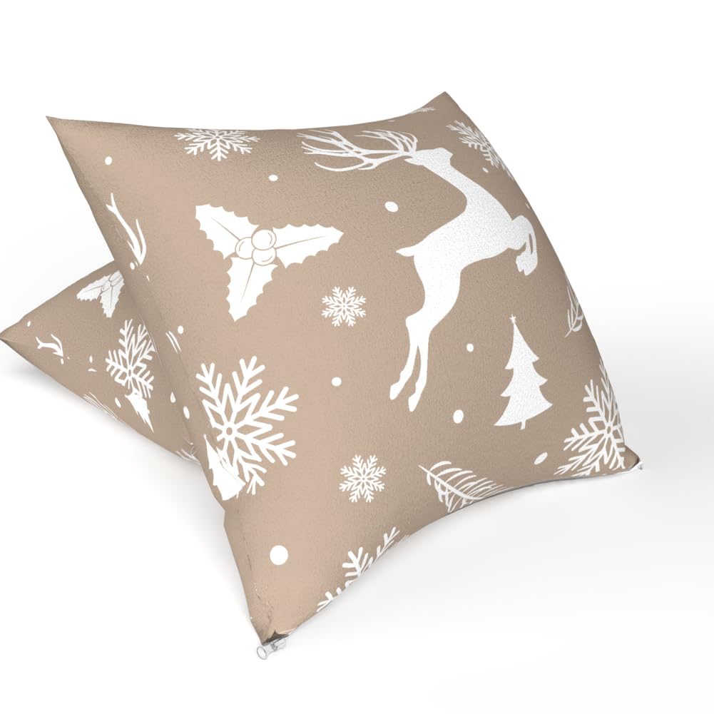 Christmas Cushion 40x40 CM, Washable Soft Holiday Pillow for Sofa, Bedroom, Living Room, or Office, Festive Decorative Accent